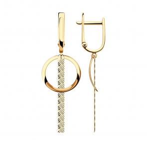 Золотые серьги SOKOLOV 028552 фото