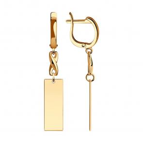 Золотые серьги SOKOLOV 028897 фото