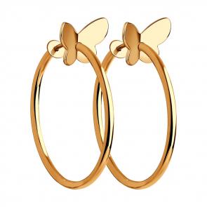 Золотые серьги SOKOLOV 029051 фото