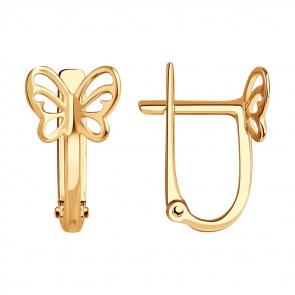 Золотые серьги SOKOLOV 029059 фото