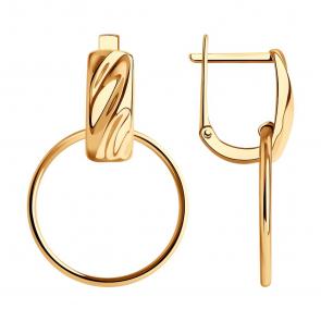 Золотые серьги SOKOLOV 029161 фото