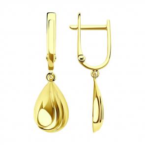 Серьги из лимонного золота SOKOLOV 029216-2 фото