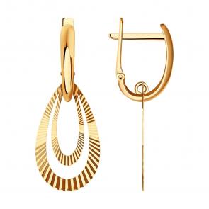 Золотые серьги SOKOLOV 029264 фото