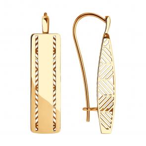 Золотые серьги SOKOLOV 029296 фото