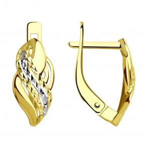 Серьги из лимонного золота SOKOLOV 029858-2 фото