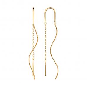 Золотые серьги SOKOLOV 029945 фото