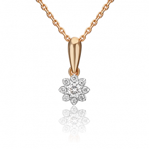 Золотая подвеска Platina с бриллиантом 03-0042-00-101-1110-30 фото