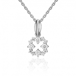 Подвеска из белого золота Platina с бриллиантом 03-0107-00-101-1120-30 фото