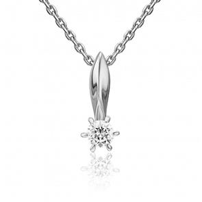 Подвеска из белого золота Platina с бриллиантом 03-0143-00-101-1120-30 фото