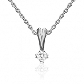 Подвеска из белого золота Platina с бриллиантом 03-0167-00-101-1120-30 фото