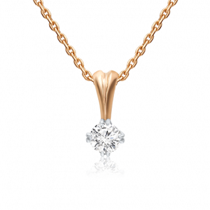 Подвеска из комбинированного золота Platina с фианитом 03-0176-00-501-1111-38 фото