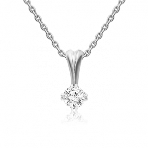 Подвеска из белого золота Platina с бриллиантом 03-0177-00-101-1120-30 фото