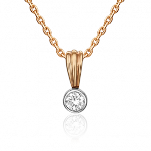 Подвеска из комбинированного золота Platina с бриллиантом 03-0270-00-101-1111-30 фото