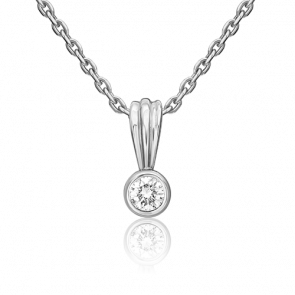 Подвеска из белого золота Platina с бриллиантом 03-0271-00-101-1120-30 фото