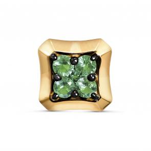 Золотая подвеска ERA Jewellery с изумрудом 03-03174-01-003-01-02 фото