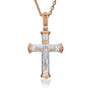 Подвеска из комбинированного золота Platina с бриллиантом 03-0411-00-101-1111-30 фото