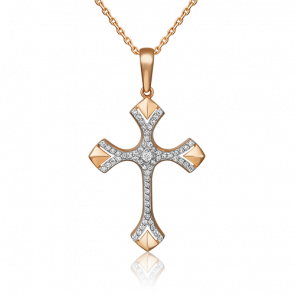 Золотая подвеска Platina с бриллиантом 03-0474-00-101-1110-30 фото