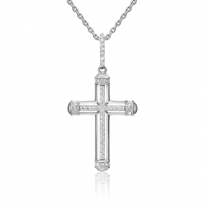 Подвеска из белого золота Platina с бриллиантом 03-0477-00-101-1120-30 фото