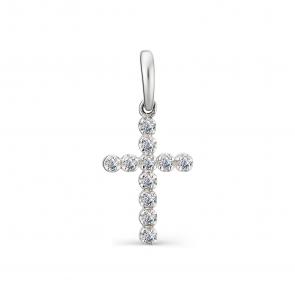 Серебряная подвеска АЛЬКОР с фианитом 03-1246/00КЦ-00 фото