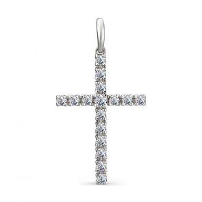 Серебряная подвеска АЛЬКОР с фианитом 03-1247/00КЦ-00 фото