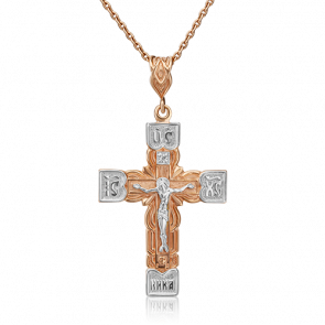 Подвеска из комбинированного золота Platina с фианитом 03-1454-00-401-1111-03 фото