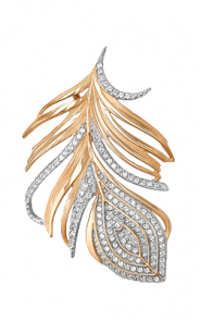 Золотая подвеска Platina с фианитом 03-1476-00-401-1110-33 фото