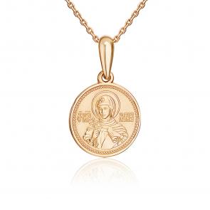 Золотая подвеска-иконка Святая Марина Platina 03-1799-00-000-1110-01 фото