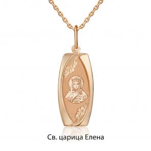 Золотая подвеска-иконка Святая царица Елена Platina 03-1883-01-000-1110 фото