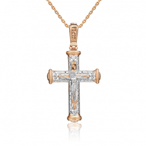 Подвеска из комбинированного золота Platina с фианитом 03-1981-00-401-1111-03 фото