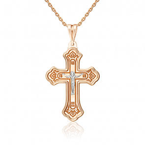 Подвеска из комбинированного золота Platina 03-2058-00-000-1111 фото