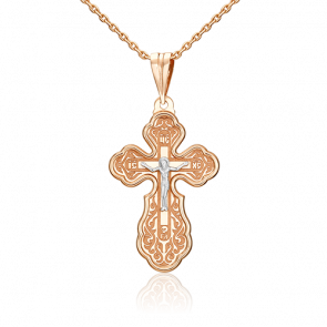 Подвеска из комбинированного золота Platina 03-2059-00-000-1111 фото