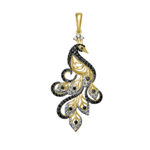 Золотая подвеска Platina с фианитом 03-2207-00-403-1130-52 фото