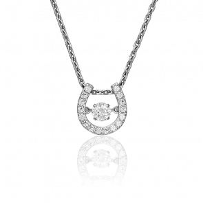 Подвеска из белого золота Символ года Platina с танцующим фианитом 03-2337-00-501-1120-38 фото