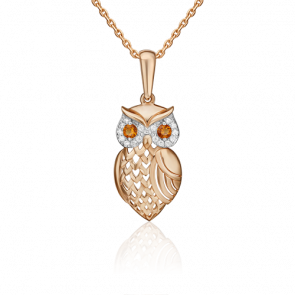 Золотая подвеска Platina с фианитом 03-2338-01-404-1110-03 фото