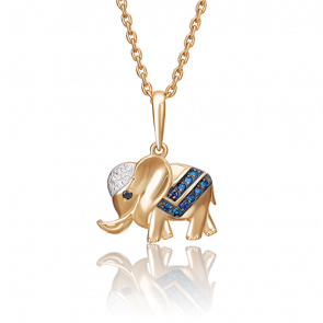 Золотая подвеска Platina с фианитом 03-2362-00-404-1110-03 фото