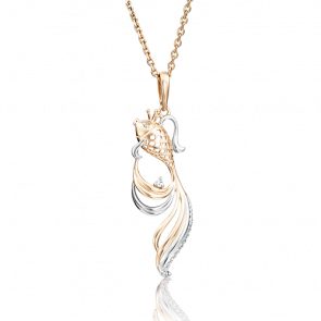 Золотая подвеска Platina с фианитом 03-2424-00-401-1110-03 фото