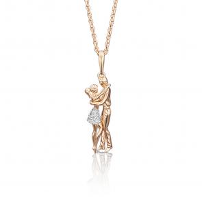 Золотая подвеска Platina с фианитом 03-2433-00-401-1110-03 фото