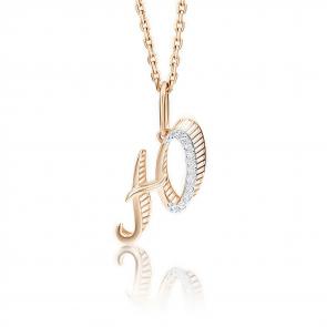 Золотая подвеска-буква Ю Platina с фианитом 03-2448-Ю-401-1110-03 фото