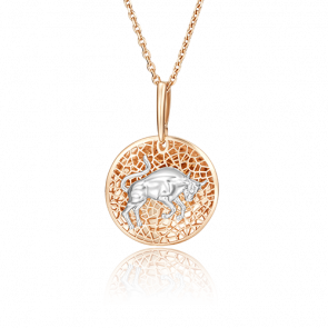 Золотая подвеска Знак зодиака Телец Platina 03-2463-02-000-1111 фото