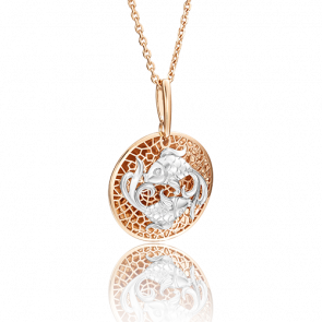 Золотая подвеска Знак зодиака Рыбы Platina 03-2463-12-000-1111 фото