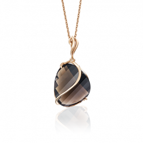 Золотая подвеска Platina с кварцем 03-2467-00-202-1110-46 фото