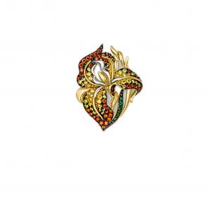 Золотая подвеска Platina с фианитом 03-2476-02-404-1130-53 фото