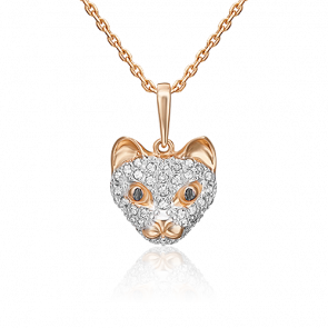 Золотая подвеска Platina с ювелирным кристаллом 03-2540-00-801-1110-55 фото