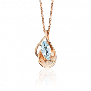 Золотая подвеска Platina с топазом 03-2595-00-201-1110-46 фото