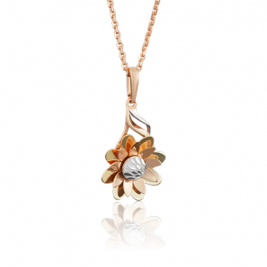 Подвеска из комбинированного золота Platina 03-2657-00-000-1140-65 фото