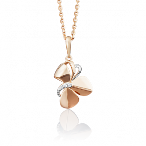 Золотая подвеска Platina с фианитом 03-2673-00-401-1110-65 фото