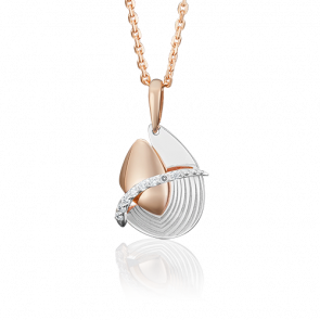 Подвеска из комбинированного золота Platina с фианитом 03-2696-00-401-1111-65 фото