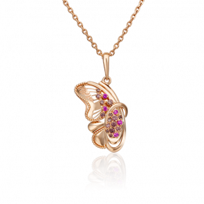 Золотая подвеска Platina с фианитом 03-2712-01-404-1110-65 фото