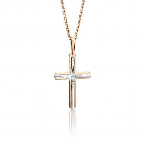 Подвеска из комбинированного золота Platina с фианитом 03-2736-00-401-1111-03 фото