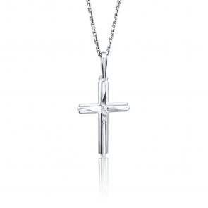 Подвеска из белого золота Platina с фианитом 03-2736-00-401-1120-03 фото